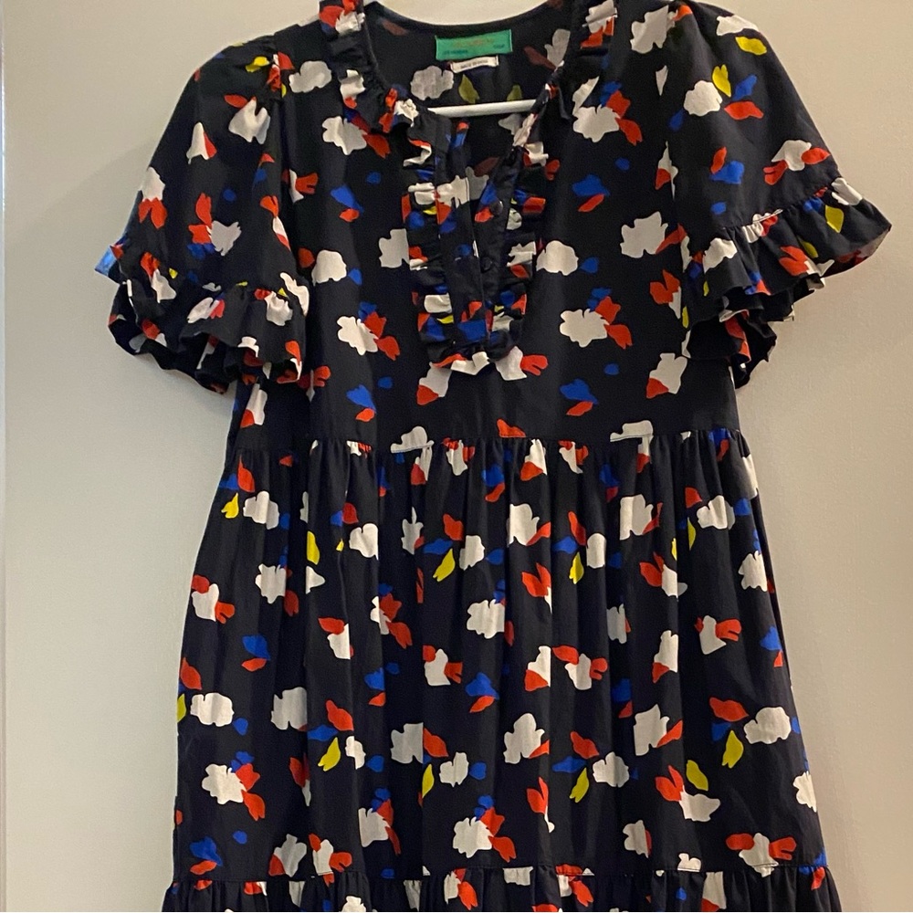 ❤️ Clare V Tiered Midi Dress from Anthropologie ❤️ EUC ❤️ Size Medium - Picture 3 of 10